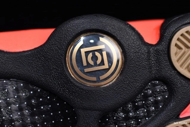 1st Kicks Shoes Infrared Clot Low Black x Jordan Air 13 AT3102-006 0728